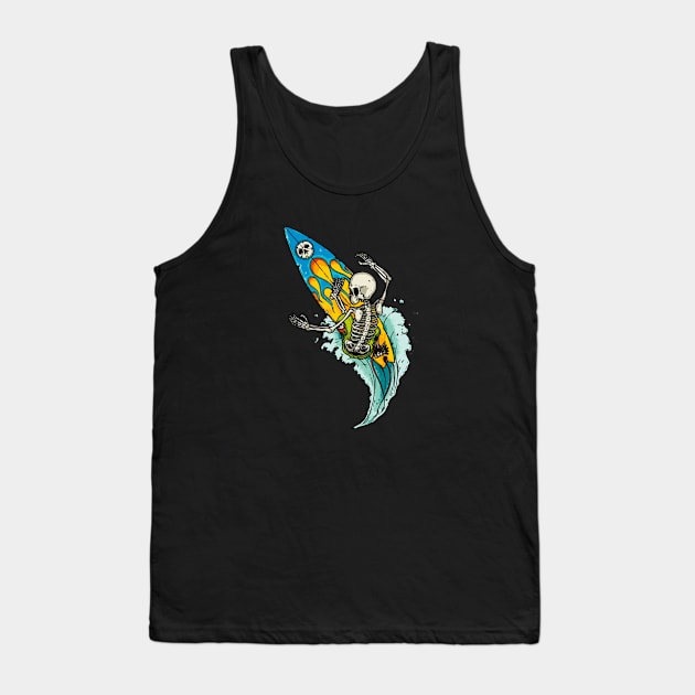 Skull Surfer Tank Top by TheNfile